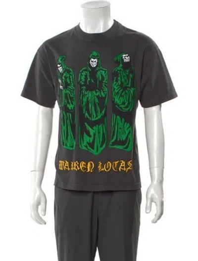 Pre-owned Warren Lotas Graphic Print Crew Neck T-shirt In Gray