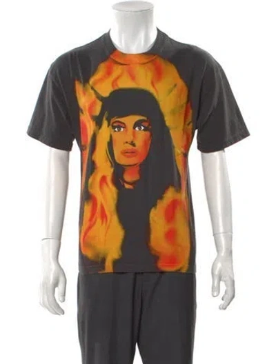 Pre-owned Warren Lotas Graphic Print Crew Neck T-shirt In Gray
