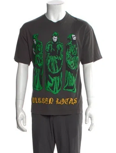 Pre-owned Warren Lotas Graphic Print Crew Neck T-shirt In Gray