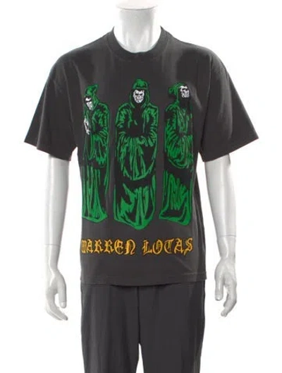 Pre-owned Warren Lotas Graphic Print Crew Neck T-shirt In Gray