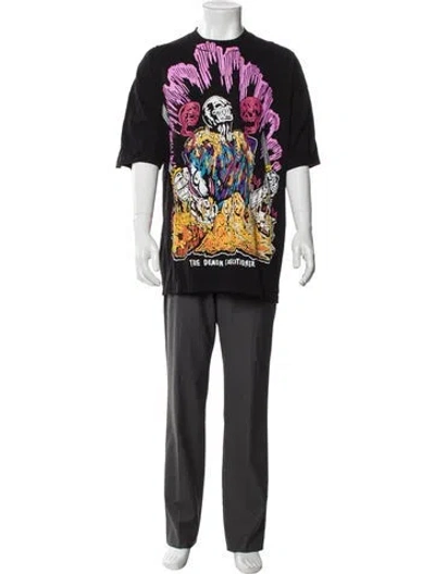 Pre-owned Warren Lotas Graphic Print Crew Neck T-shirt In Gray
