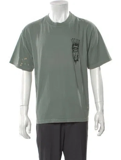 Pre-owned Warren Lotas Graphic Print Crew Neck T-shirt In Green