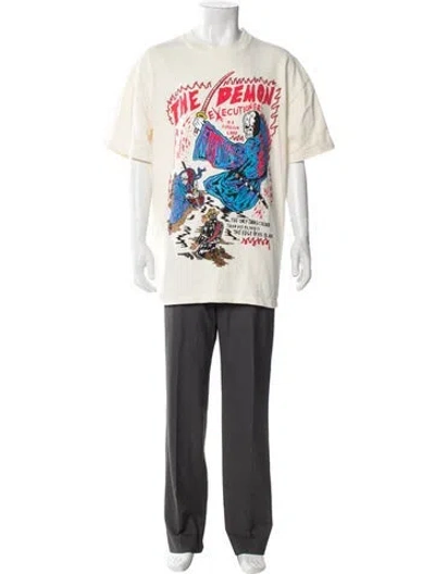Pre-owned Warren Lotas Graphic Print Crew Neck T-shirt In Neutral