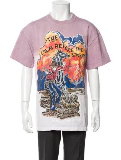 Pre-owned Warren Lotas Graphic Print Crew Neck T-shirt In Pink