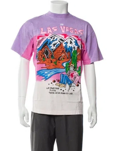 Pre-owned Warren Lotas Graphic Print Crew Neck T-shirt In Purple