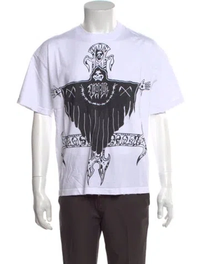 Pre-owned Warren Lotas Graphic Print Crew Neck T-shirt W/ Tags In White