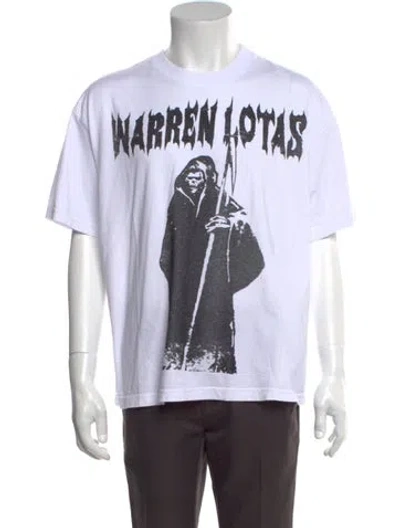 Pre-owned Warren Lotas Graphic Print Crew Neck T-shirt W/ Tags In White