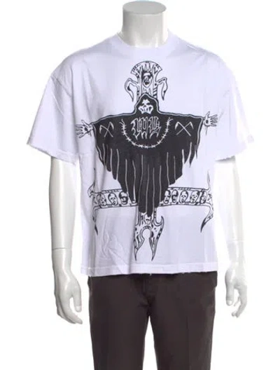 Pre-owned Warren Lotas Graphic Print Crew Neck T-shirt W/ Tags In White