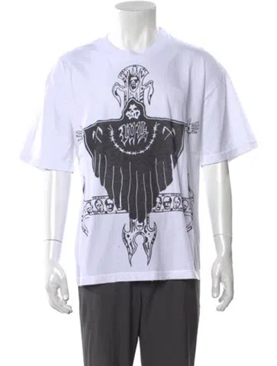 Pre-owned Warren Lotas Graphic Print Crew Neck T-shirt W/ Tags In White
