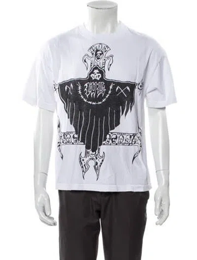 Pre-owned Warren Lotas Graphic Print Crew Neck T-shirt In White