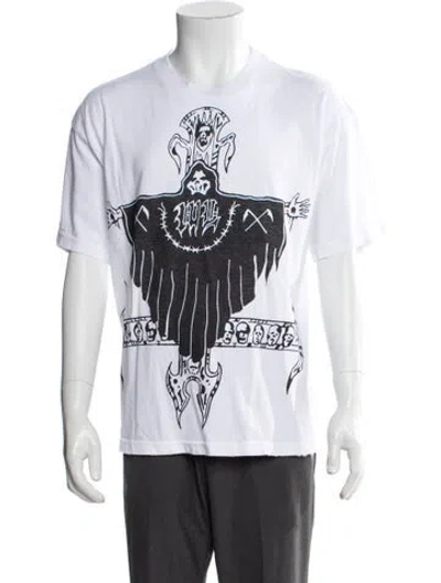 Pre-owned Warren Lotas Graphic Print Crew Neck T-shirt In White