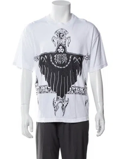 Pre-owned Warren Lotas Graphic Print Crew Neck T-shirt In White