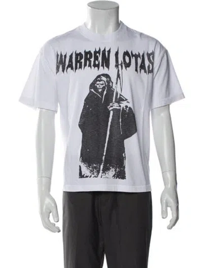 Pre-owned Warren Lotas Graphic Print Crew Neck T-shirt In White