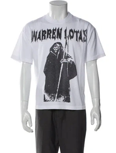 Pre-owned Warren Lotas Graphic Print Crew Neck T-shirt In White