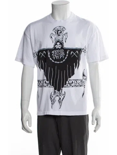 Pre-owned Warren Lotas Graphic Print Crew Neck T-shirt In White
