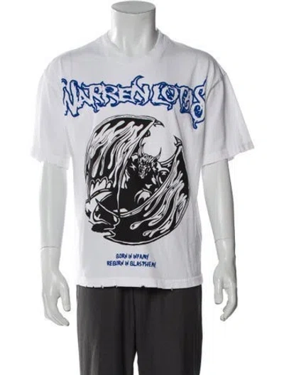 Pre-owned Warren Lotas Graphic Print Crew Neck T-shirt In White