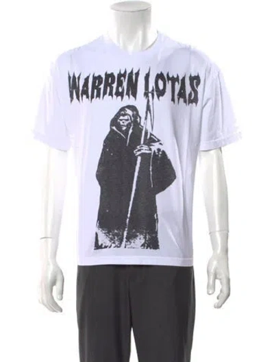 Pre-owned Warren Lotas Graphic Print Crew Neck T-shirt In White