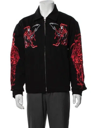 Pre-owned Warren Lotas Graphic Print Jacket In Black