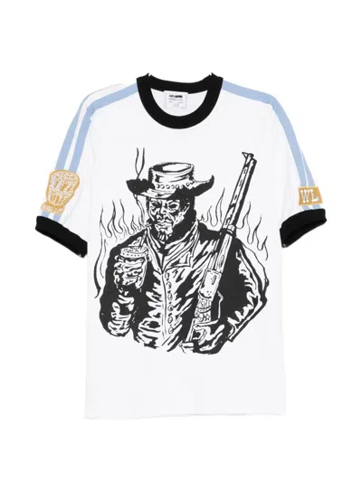 Warren Lotas Graphic-print Ringer T-shirt In White