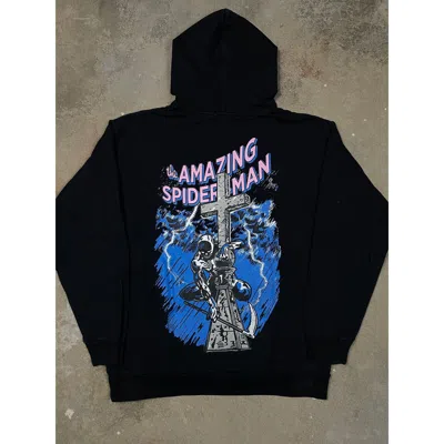 Pre-owned Warren Lotas Hoodie Spider Man Used In Grey
