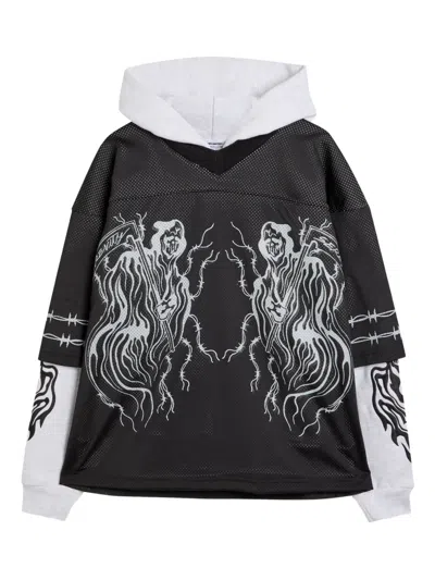 Warren Lotas Layered-effect Hoodie In Multi