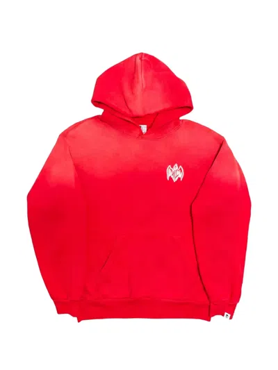 Warren Lotas Lie Cheat Steal Graphic-print Hoodie In Red