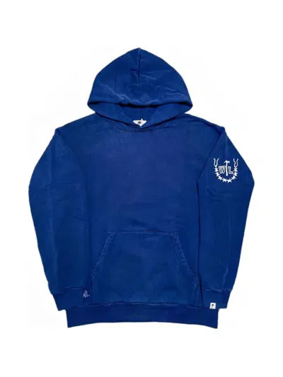 Warren Lotas Love Hate Graphic-print Hoodie In Blue