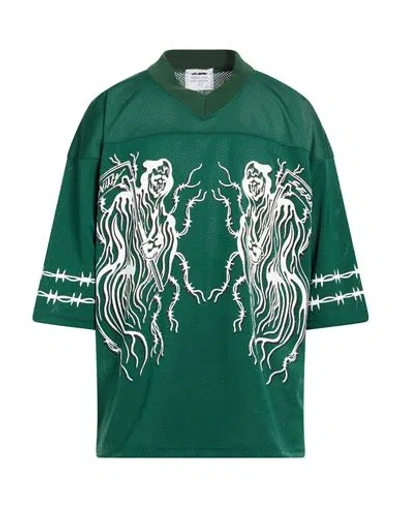 Warren Lotas Man T-shirt Green Size S Polyester