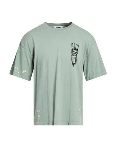 Warren Lotas Man T-shirt Sage Green Size Xl Cotton
