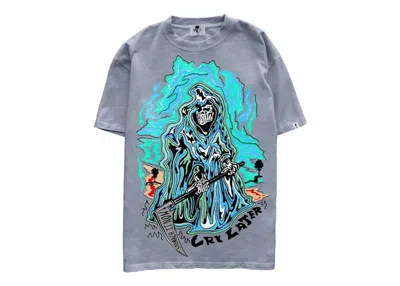 Pre-owned Warren Lotas Men's  Cry Later Tee Shirt In Grey