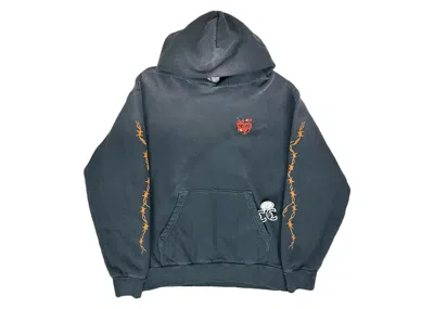 Pre-owned Warren Lotas Men's  Hard Love Hooded Sweatshirt In Black