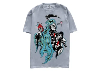 Pre-owned Warren Lotas Men's  Matty Boy Reaper Tee Shirt In Grey In Gray