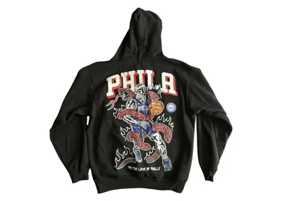 Pre-owned Warren Lotas Men's  Philadelphia 76ers 2.0 Hooded Sweatshirt In Black