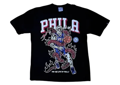 Pre-owned Warren Lotas Men's  Philadelphia 76ers 2.0 Tee Shirt In Black