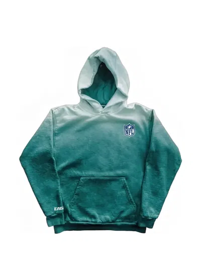 Warren Lotas Ombre-effect Graphic-print Hoodie In Green