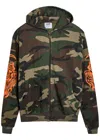 Warren Lotas Reaper Camouflage Hooded Cotton Sweatshirt In Multi