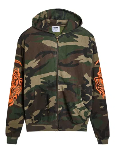 Warren Lotas Reaper Camouflage Zip-up Hoodie In Multi