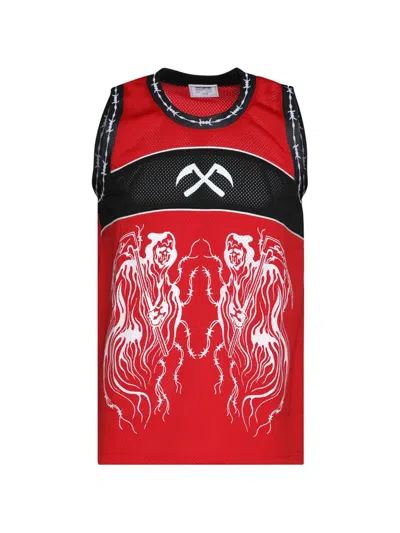 Warren Lotas Reaper Face Off Basketball Jersey In Red