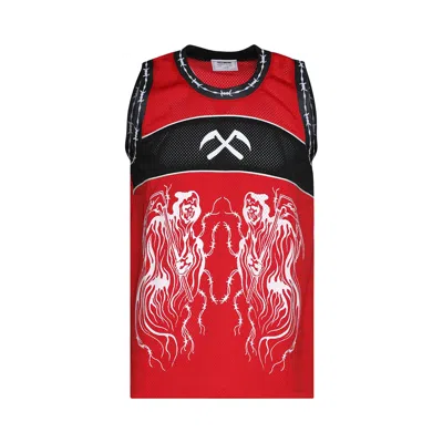 Pre-owned Warren Lotas Reaper Face Off Jersey 'red' | Men's Size S