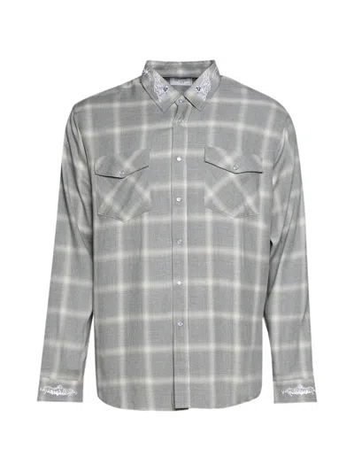 Warren Lotas Reaper Japanese Plaid Shirt In Blue