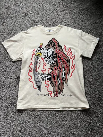 Pre-owned Warren Lotas Samurai "you Will Never Understand" T-shirt L In White