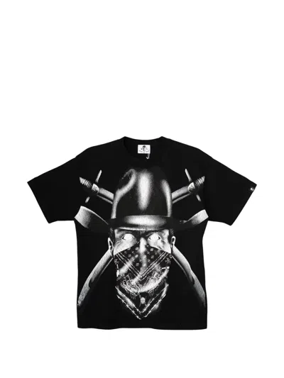 Warren Lotas Scarred Bandit Logo-print T-shirt In Black