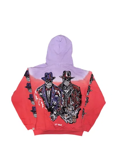 Warren Lotas Sit Down Graphic-print Hoodie In Red