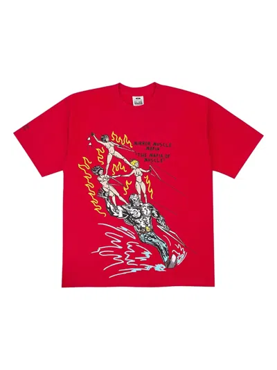 Warren Lotas Ski Pyramid T-shirt In Red