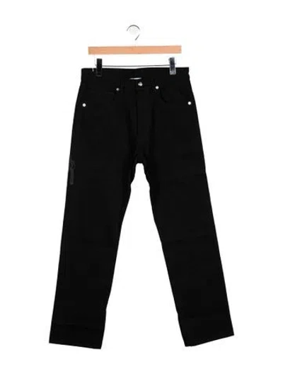 Pre-owned Warren Lotas Straight-leg Jeans In Black