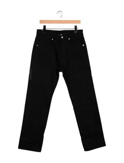 Pre-owned Warren Lotas Straight-leg Jeans In Black