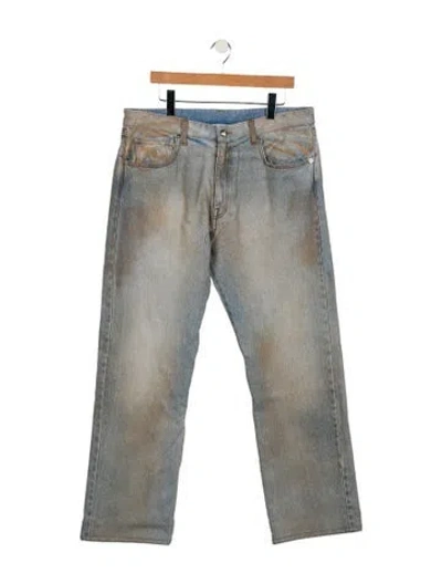 Pre-owned Warren Lotas Straight-leg Jeans In Blue