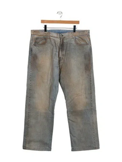 Pre-owned Warren Lotas Straight-leg Jeans In Neutrals