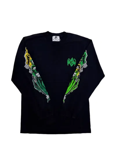Warren Lotas Three Reapers Long-sleeve T-shirt In Blue