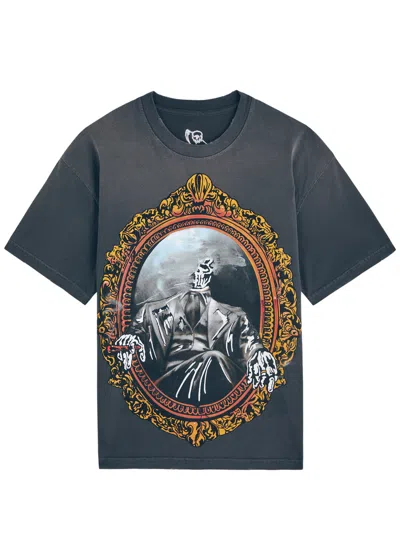 Warren Lotus Mirror Printed Cotton T-shirt In Black